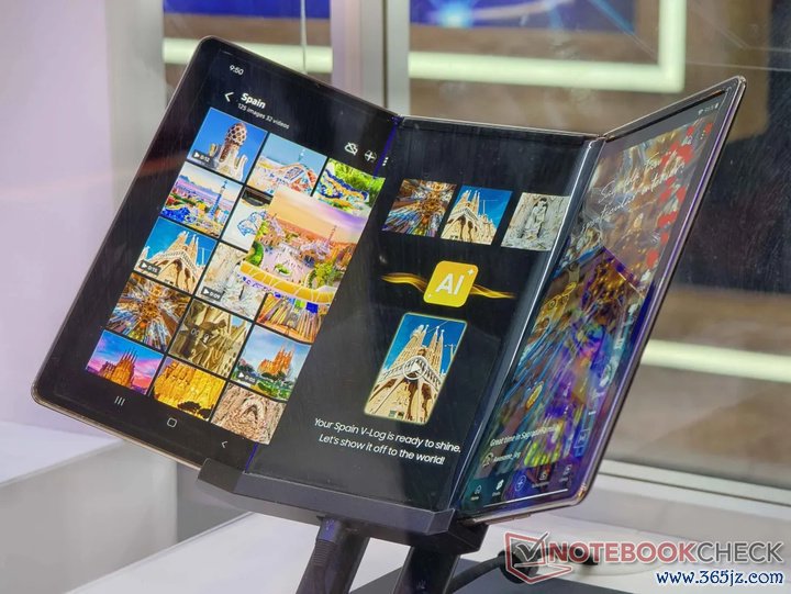 CES 2025 上三星展示的内折叠决策｜NotebookCheck